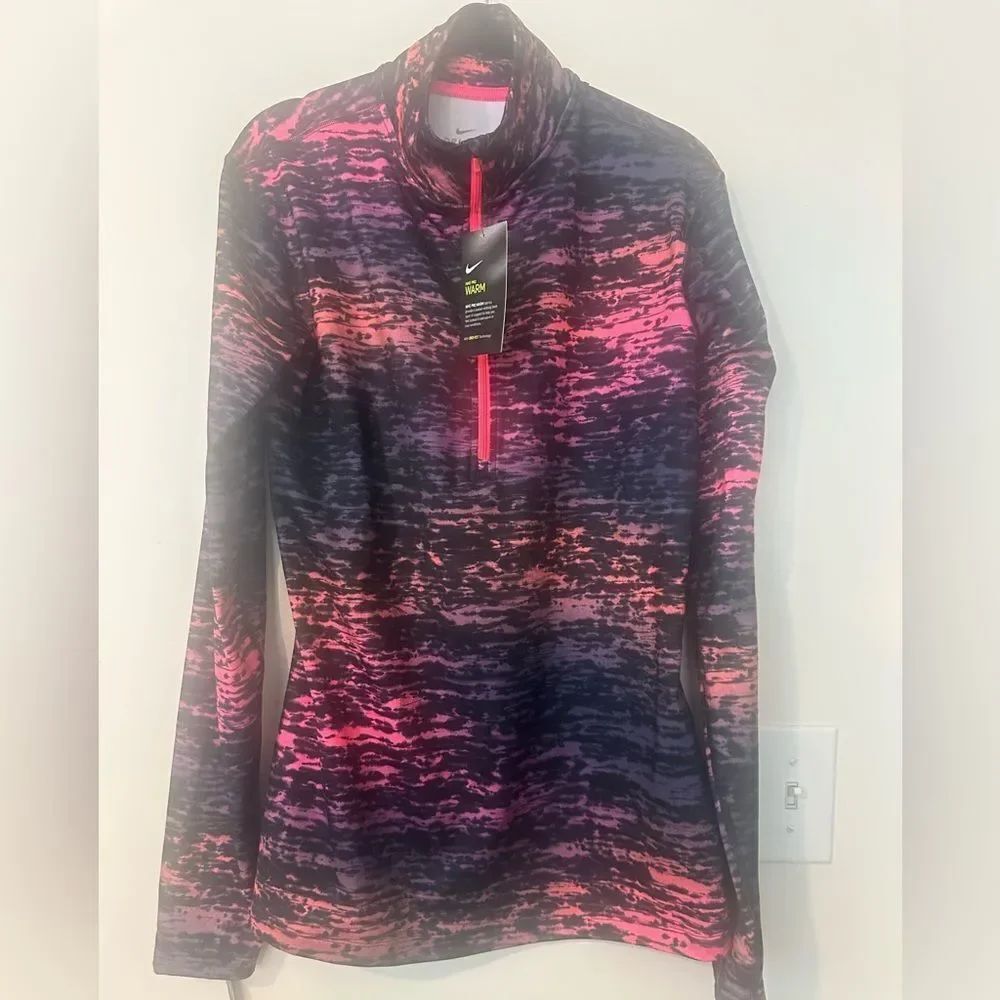 Nike Pro Warm Women's Long-Sleeve 1/2-Zip Pulliver Top XL